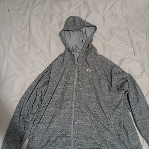 Under Armour Heather Gray Full-Zip Hoodie
